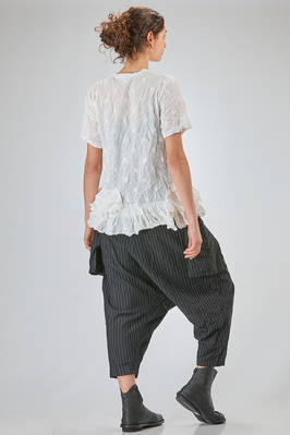 t-shirt lunga e morbida in garza froissé di poliestere lavato - COMME des GARÇONS - COMME des GARÇONS 