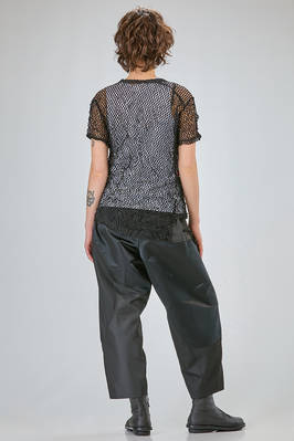 t-shirt al fianco, morbida e asimmetrica in rete di poliestere trattato - COMME des GARÇONS - COMME des GARÇONS 
