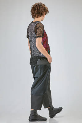 t-shirt al fianco, morbida e asimmetrica in rete di poliestere trattato - COMME des GARÇONS - COMME des GARÇONS 