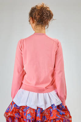 cardigan corto e asciutto in jersey di poliestere - COMME des GARÇONS - COMME des GARÇONS 