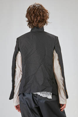 giacca al fianco, morbida, in jaquard leggero di poliestere e cotone - COMME des GARÇONS - COMME des GARÇONS 