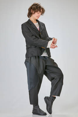 giacca al fianco, morbida, in jaquard leggero di poliestere e cotone - COMME des GARÇONS - COMME des GARÇONS 