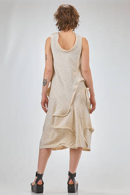 abito ‘sculpture’ sotto al ginocchio, sfiancato in jersey di cotone e spandex - MELITTA BAUMEISTER 