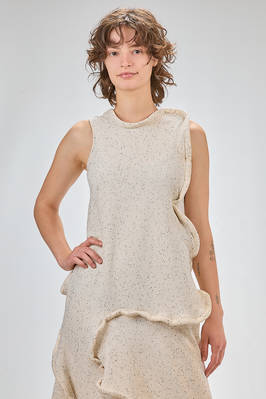 abito ‘sculpture’ sotto al ginocchio, sfiancato in jersey di cotone e spandex - MELITTA BAUMEISTER 