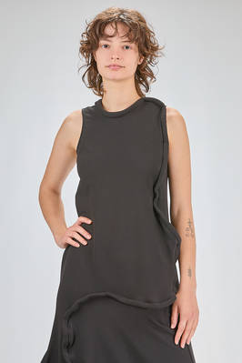 abito ‘sculpture’ sotto al ginocchio sfiancato in jersey di cotone e spandex - MELITTA BAUMEISTER 
