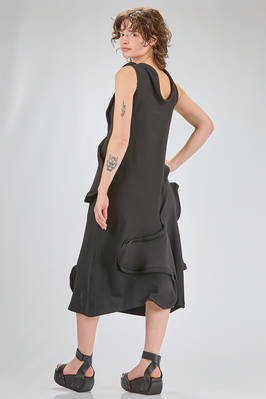 abito ‘sculpture’ sotto al ginocchio sfiancato in jersey di cotone e spandex - MELITTA BAUMEISTER 