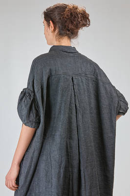 long and wide tunic in viscose, linen and polyamide crêpe - RUNDHOLZ DIP 