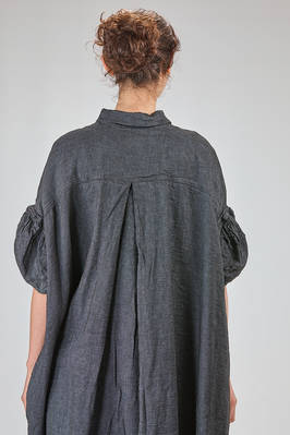 long and wide tunic in viscose, linen and polyamide crêpe - RUNDHOLZ DIP 
