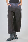 jeans style trousers of organic cotton and hemp tyed-and-dyed denim - ATELIER SUPPAN 