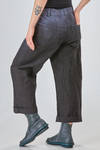 jeans style trousers of organic cotton and hemp tyed-and-dyed denim - ATELIER SUPPAN 