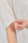 t-shirt lunga e ampia in jersey fiammato di lino - ATELIER SUPPAN 