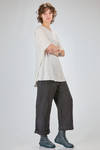 t-shirt lunga e ampia in jersey fiammato di lino - ATELIER SUPPAN 