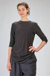 long and regular t-shirt of silk and cotton jersey - ALEKSANDR MANAMIS 