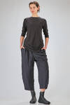 long and regular t-shirt of silk and cotton jersey - ALEKSANDR MANAMIS 