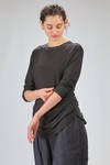 long and regular t-shirt of silk and cotton jersey - ALEKSANDR MANAMIS 