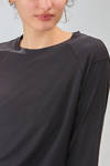 long and regular t-shirt of silk and cotton jersey - ALEKSANDR MANAMIS 