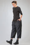 long and regular t-shirt of silk and cotton jersey - ALEKSANDR MANAMIS 