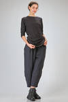 long and regular t-shirt of silk and cotton jersey - ALEKSANDR MANAMIS 
