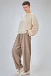 oversized, hip-length sweater in frisé cotton knit - BOBOUTIC 