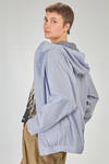long and loose-fit blouson in double layered cotton canvas - CINI 