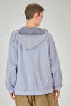 long and loose-fit blouson in double layered cotton canvas - CINI 