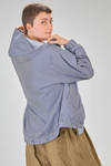 long and loose-fit blouson in double layered cotton canvas - CINI 