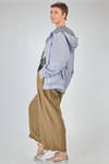 long and loose-fit blouson in double layered cotton canvas - CINI 