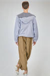 long and loose-fit blouson in double layered cotton canvas - CINI 