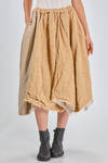 gonna 'scultpure', sotto al ginocchio, ampia, in juta pesante, ramié e cotone - COMME DES GARÇONS 