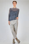 hip length knit, soft, in gauzed blended linen and polyamide knit - F CASHMERE 