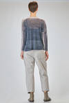 hip length knit, soft, in gauzed blended linen and polyamide knit - F CASHMERE 