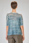 hip length knit, soft, in gauzed blended linen and polyamide knit - F CASHMERE 