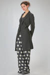 long, fitted blazer jacket in stretch polyester georgette - JUNYA WATANABE 