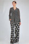 hip length jacket/shirt, slim fit, of polyester georgette with pois - JUNYA WATANABE 
