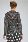 hip length jacket/shirt, slim fit, of polyester georgette with pois - JUNYA WATANABE 