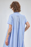 wide and long shirt-style dress of cotton popeline - MELITTA BAUMEISTER 