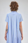 wide and long shirt-style dress of cotton popeline - MELITTA BAUMEISTER 