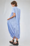 wide and long shirt-style dress of cotton popeline - MELITTA BAUMEISTER 
