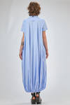 wide and long shirt-style dress of cotton popeline - MELITTA BAUMEISTER 