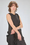 abito ‘sculpture’ sotto al ginocchio sfiancato in jersey di cotone e spandex - MELITTA BAUMEISTER 