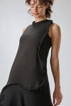 abito ‘sculpture’ sotto al ginocchio sfiancato in jersey di cotone e spandex - MELITTA BAUMEISTER 