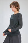t-shirt basic al fianco in jersey leggerissimo di cotone doppiato sul davanti - MELITTA BAUMEISTER 