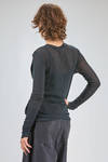 t-shirt basic al fianco in jersey leggerissimo di cotone doppiato sul davanti - MELITTA BAUMEISTER 