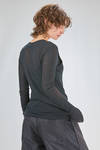 t-shirt basic al fianco in jersey leggerissimo di cotone doppiato sul davanti - MELITTA BAUMEISTER 