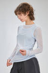t-shirt basic al fianco in jersey leggerissimo di cotone doppiato sul davanti - MELITTA BAUMEISTER 