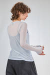 t-shirt basic al fianco in jersey leggerissimo di cotone doppiato sul davanti - MELITTA BAUMEISTER 