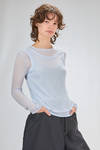 t-shirt basic al fianco in jersey leggerissimo di cotone doppiato sul davanti - MELITTA BAUMEISTER 
