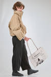 shopper bag, of printed cotton canvas - MELITTA BAUMEISTER 
