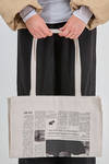 shopper bag, of printed cotton canvas - MELITTA BAUMEISTER 