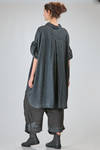 long and wide tunic in viscose, linen and polyamide crêpe - RUNDHOLZ DIP 